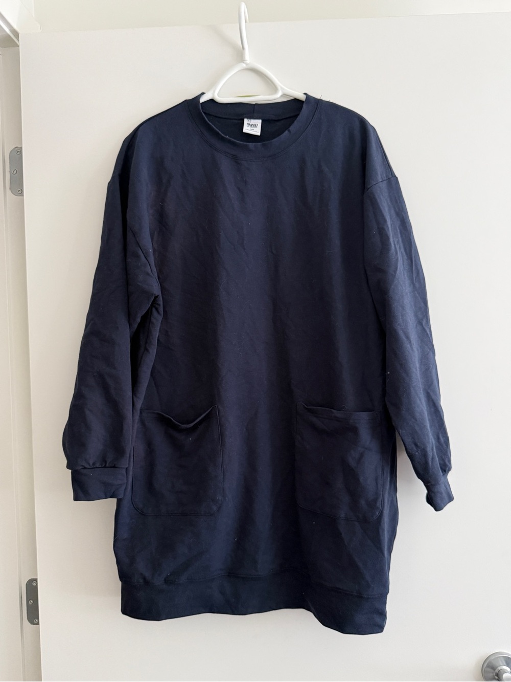 Smash + Tess Navy Crewneck Sweater Dresss